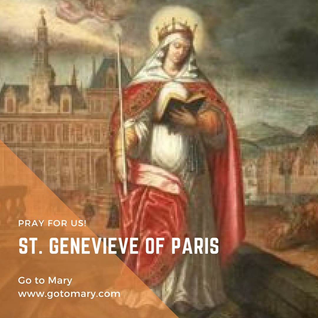 Saint Genevieve of Paris Go to Mary