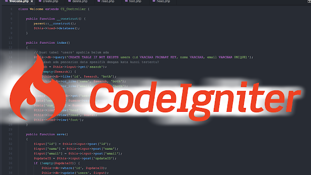 Template Aplikasi Web CRUD Sederhana dengan CodeIgniter