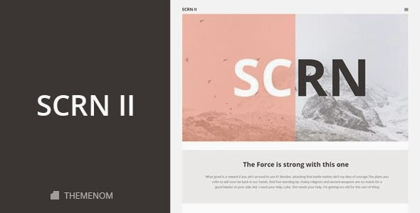 SCRN II - Creative HTML Template 