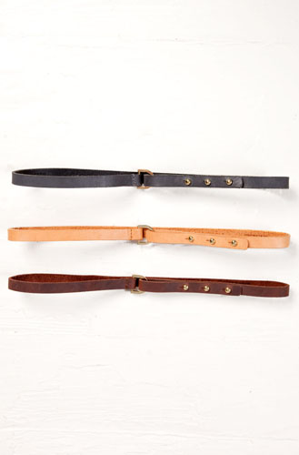Fore striped polo 40 Variety of skinny belts by different designers 56 