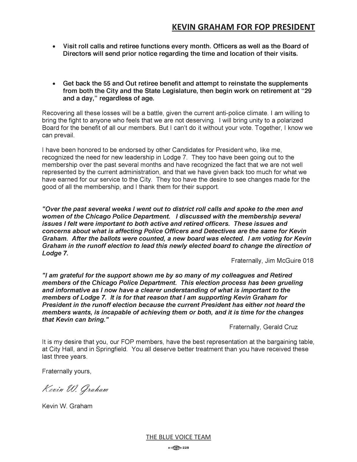 the blue voice a letter from presidential candidate kevin graham to how to send a letter to the president