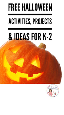 Halloween projects, crafts, activities and more with FREEBIES for kindergarten, first, and second grade. Reading, math, science and craft activities included to keep your students engaged despite the excitement of Halloween (K, 1st, 2nd grade)