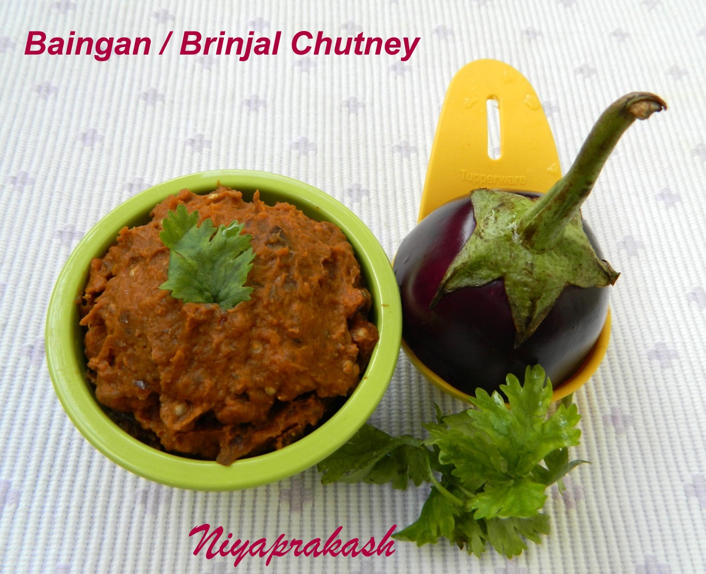Niya's World Baingan / Brinjal Chutney