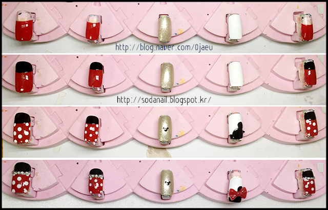 step by step mickey mouse nail art