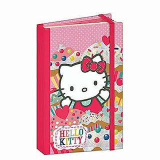 Hello Kitty cupcake notepad with ribbon