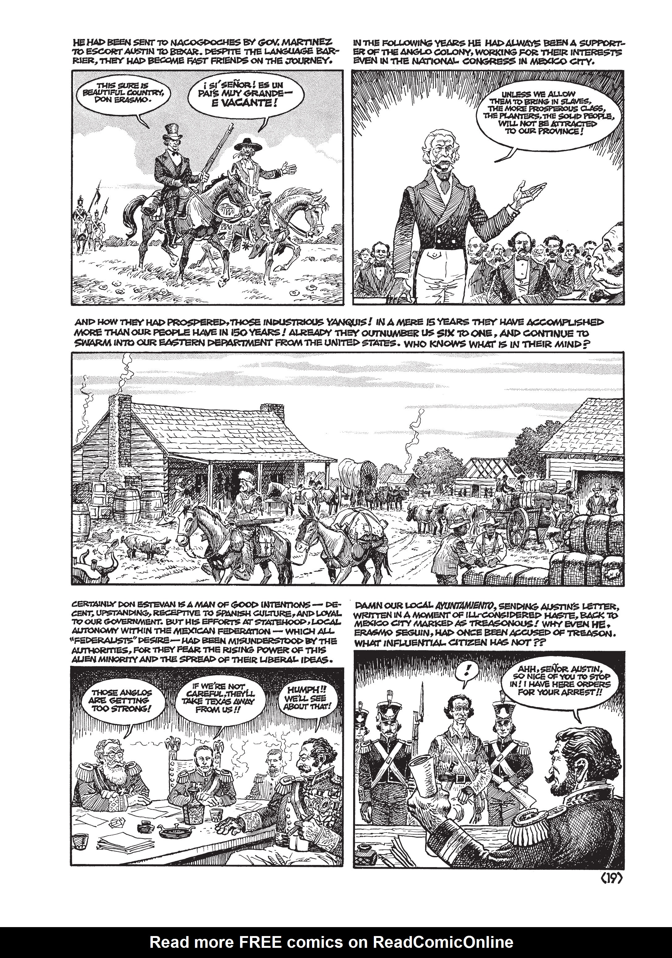 Read online Jack Jackson's American History: Los Tejanos and Lost Cause comic -  Issue # TPB (Part 1) - 23