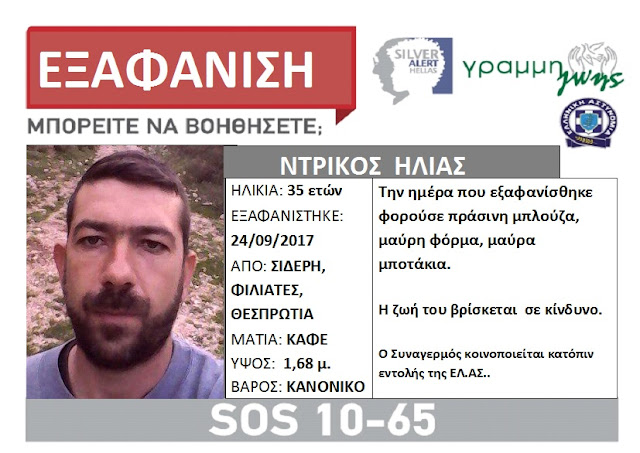Θεσπρωτία: Ακαρπες Οι Έρευνες Και Απο Αέρος Για Τον 35χρονο Κτηνοτρόφο