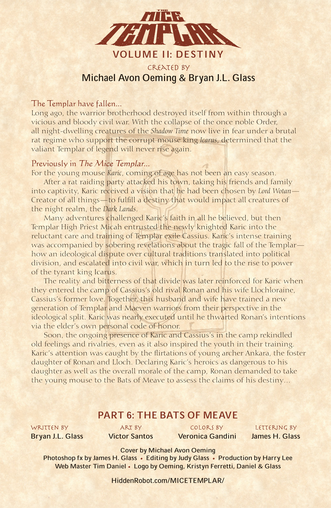 The Mice Templar Volume 2: Destiny issue 6 - Page 2