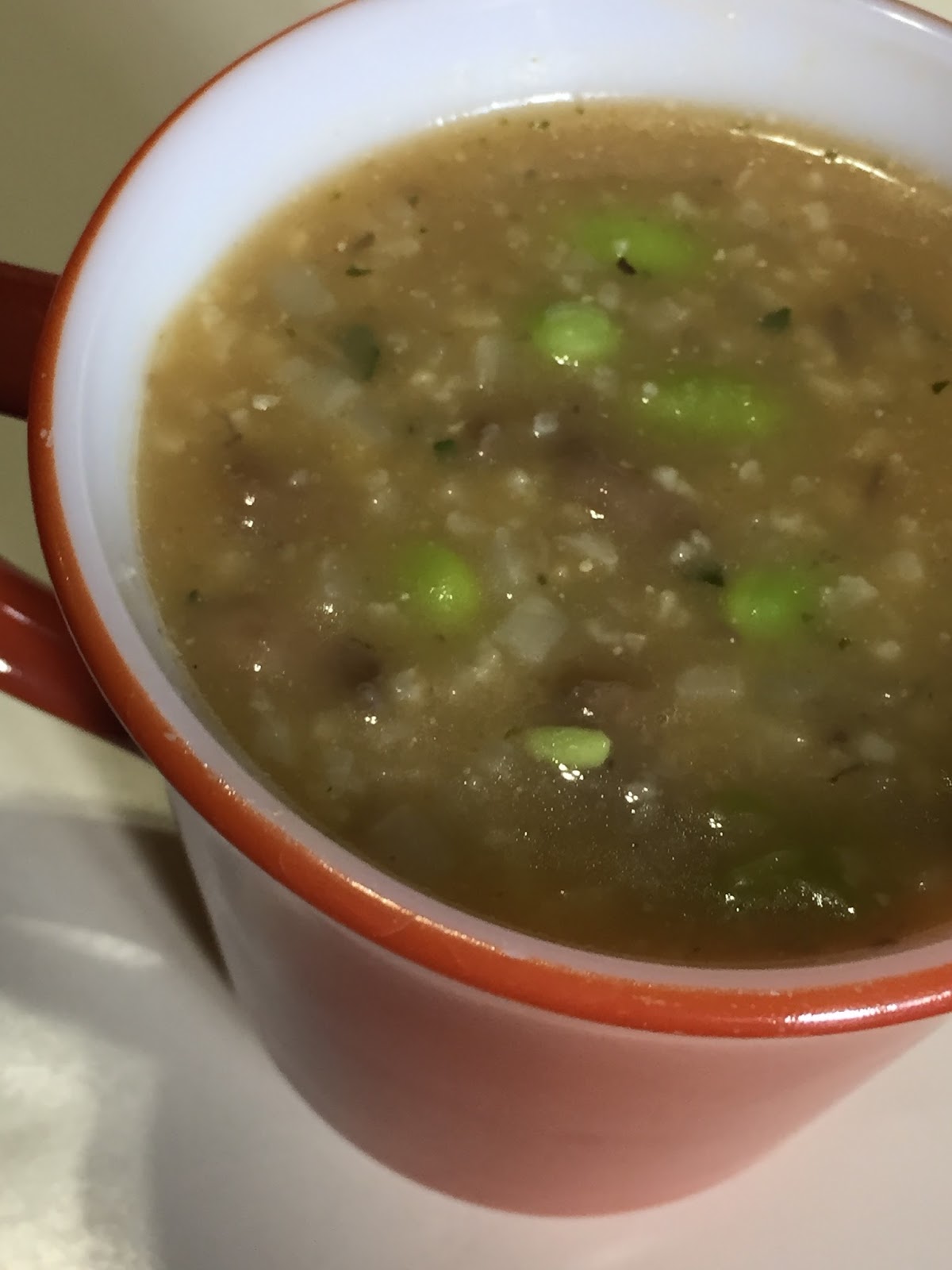 Within My Means Mushroom Cauliflower Edamame Stew