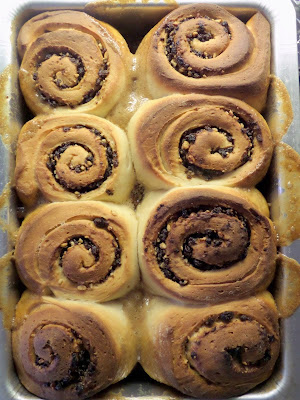 Bacon Pecan Maple Sticky Buns:  Wow!  Bacon and pecan topped cinnamon buns with a sticky maple syrup glaze.  A fantastic start to gameday.