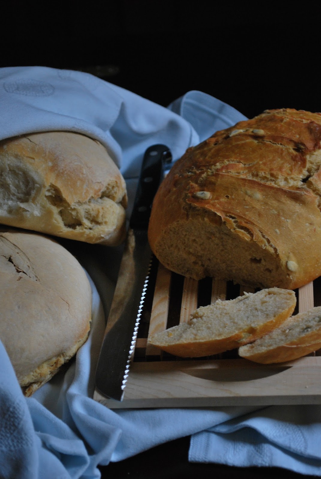 pane alla zucca e semi di zucca con pasta madre