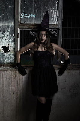 Sesión temática de Halloween: Una bruja sin escoba