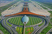 Beijing Airport terminal 3built for the 2008 Olympics, it was the largest . (terminal )