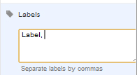 Characters Cannot be Used in Labels