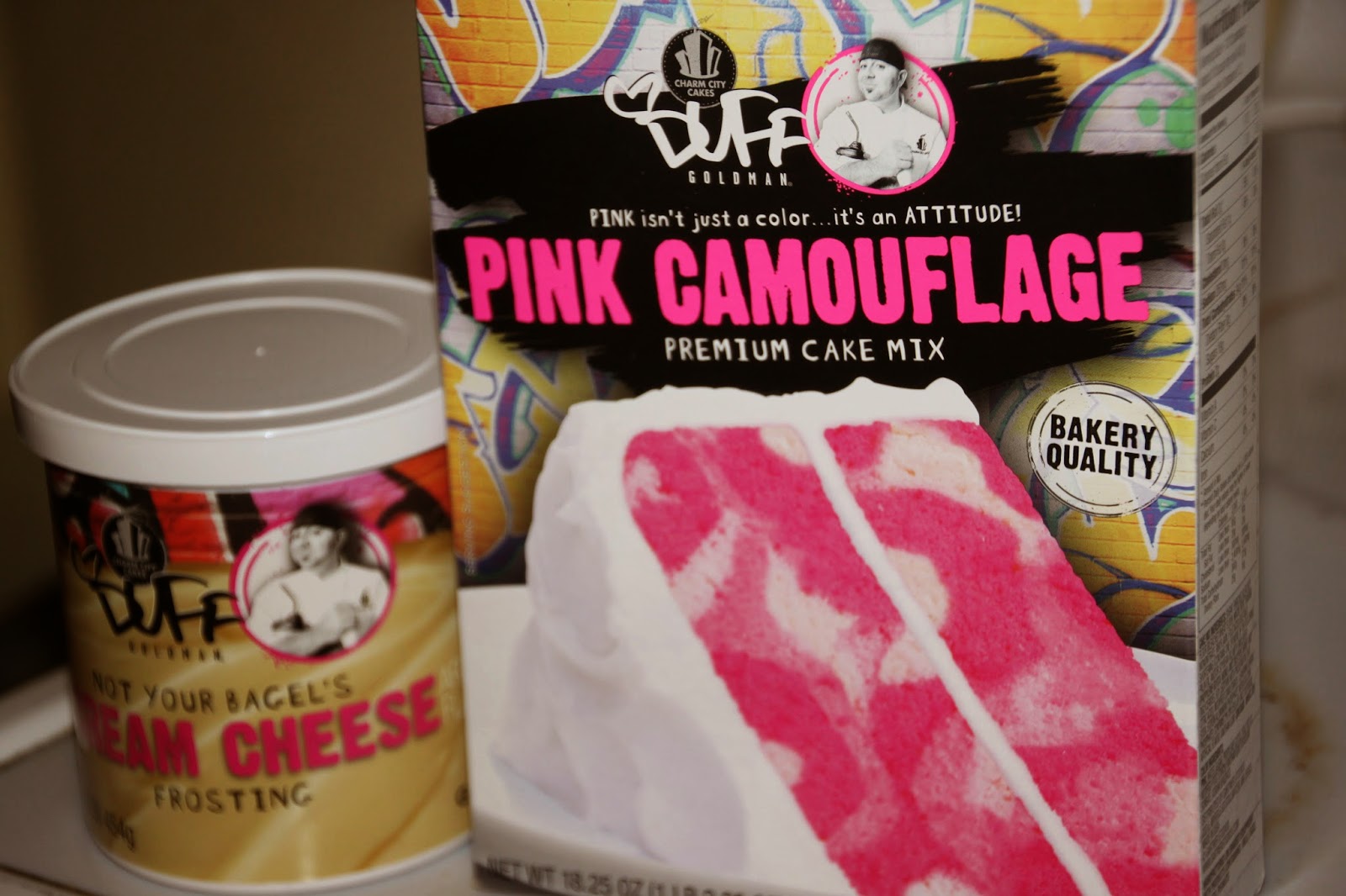 Susan's Disney Family Duff’s Premium Cake Mixes and frosting making