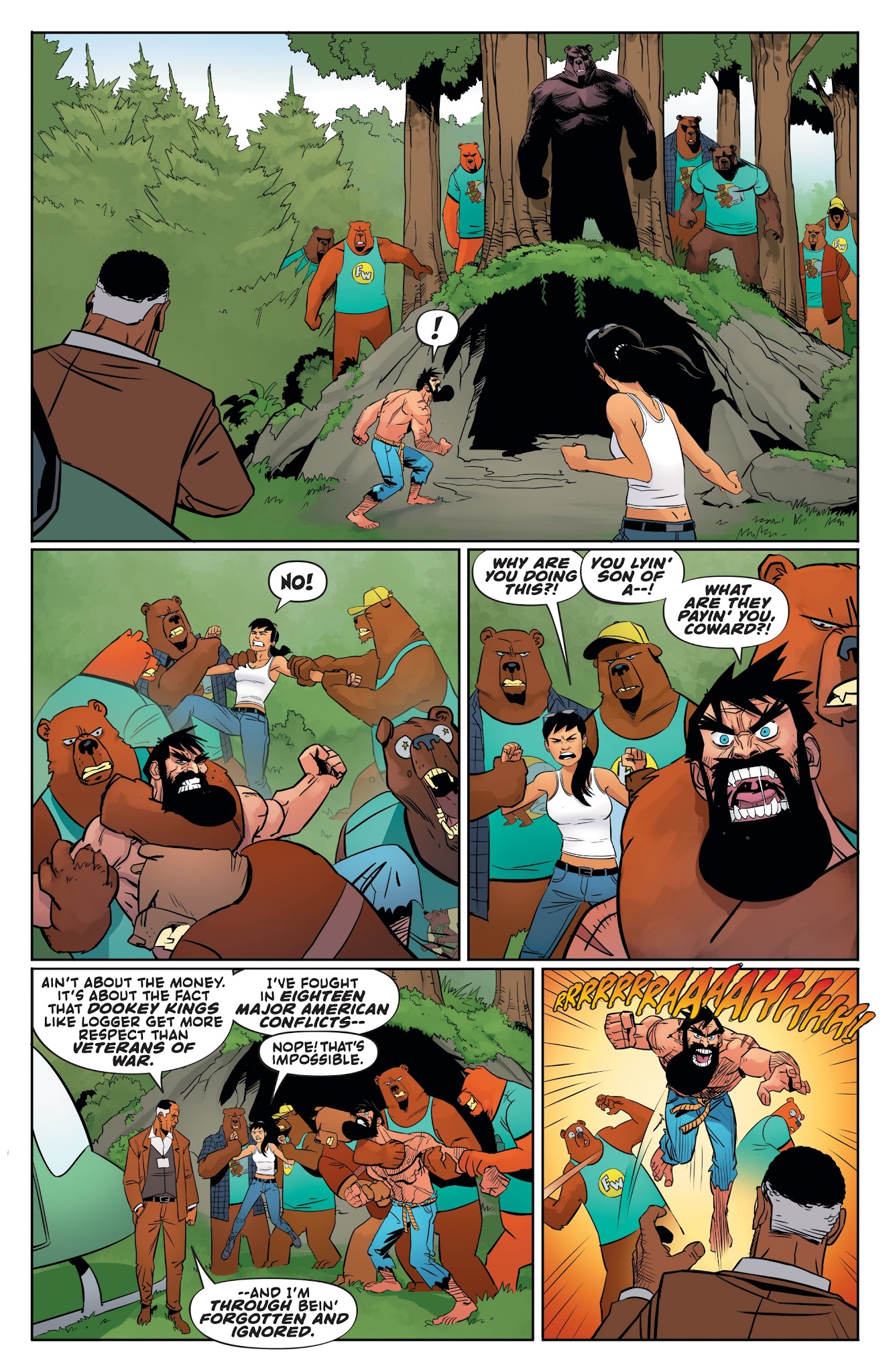 Read online Shirtless Bear-Fighter! comic -  Issue #3 - 20
