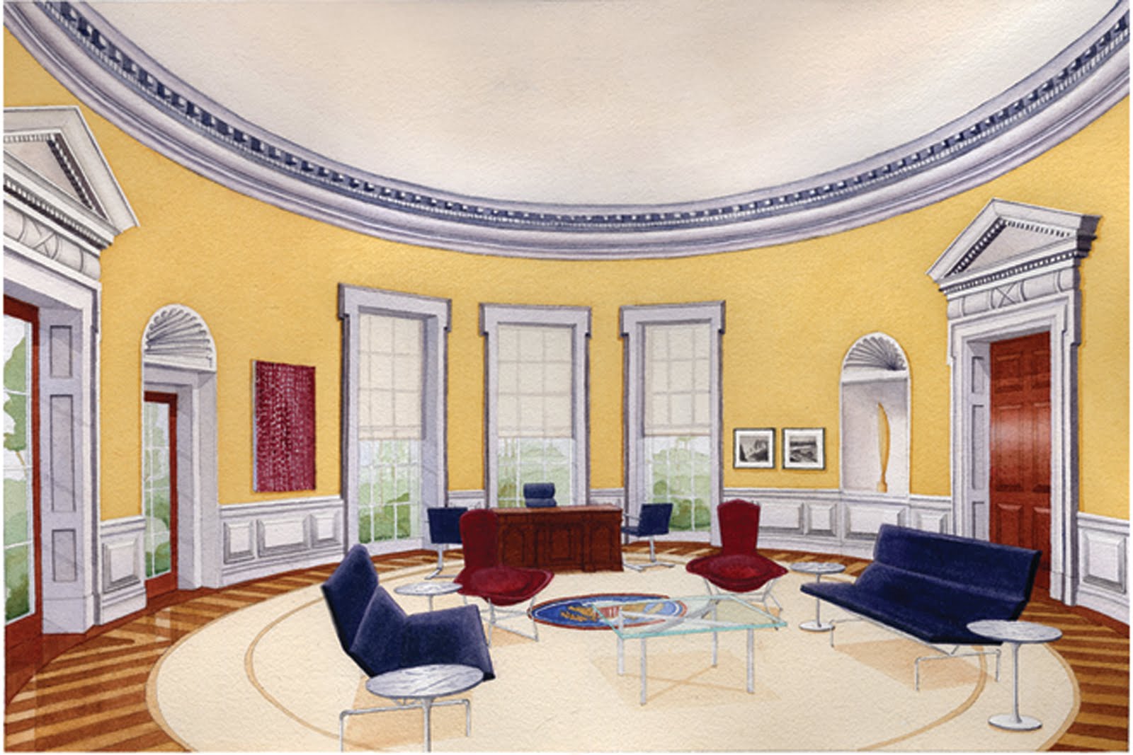 PDX Design love your space Oval Office