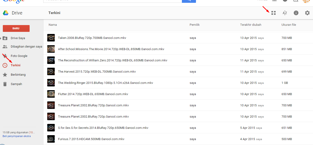 Cara menghapus data google Driver storage yang penuh 1000 program