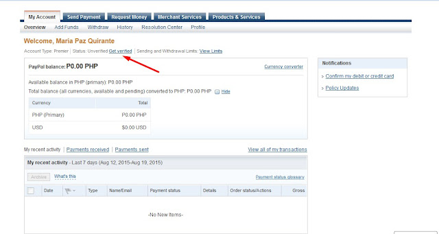 How to Verify My Paypal Account Using GCash Mastercard