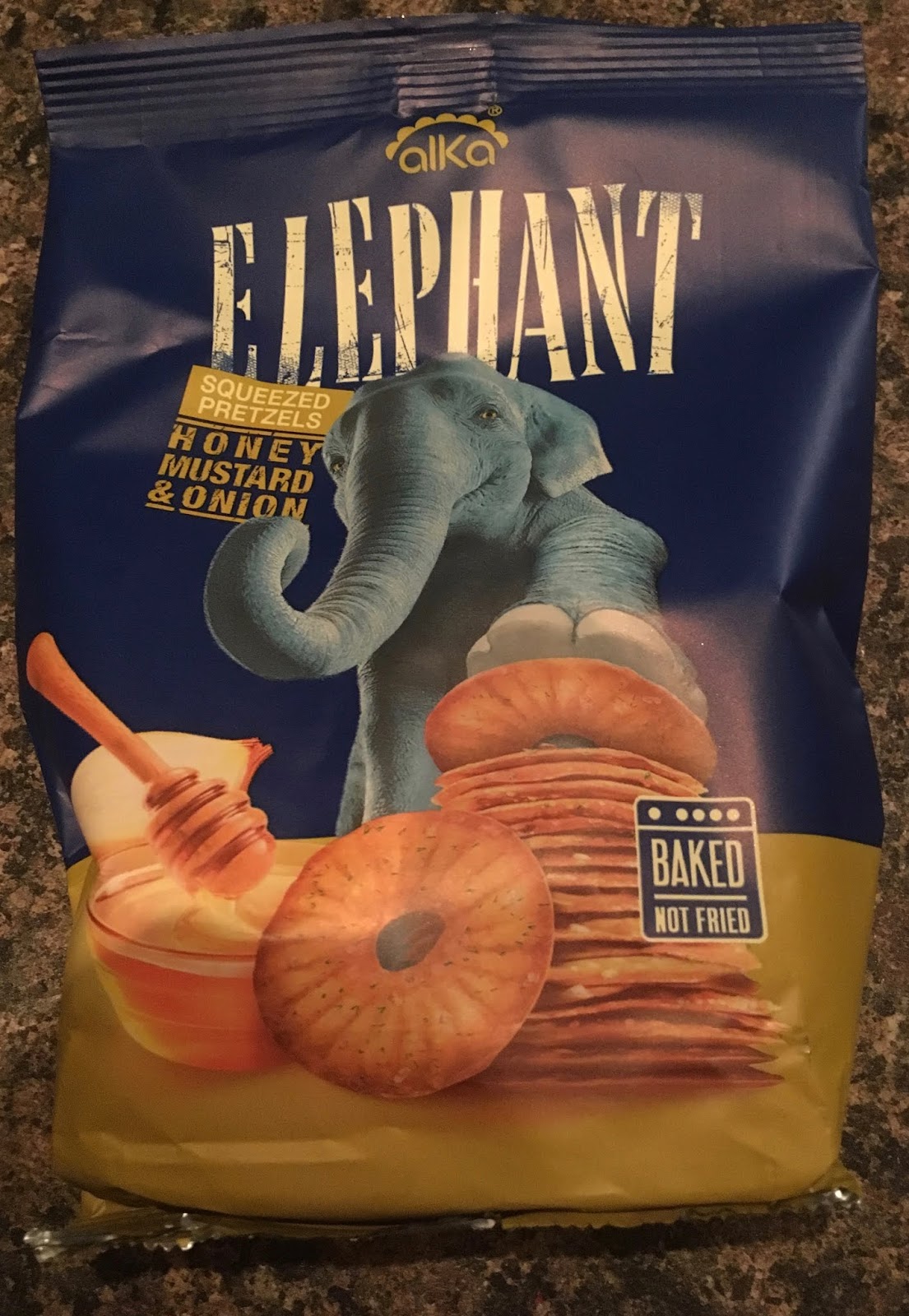 FOODSTUFF FINDS Elephant Honey Mustard & Onion Squeezed Pretzels (NISA
