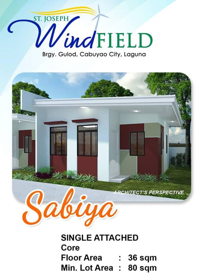 St Joseph Windfield Cabuyao Laguna Affordable House and Lot Package as