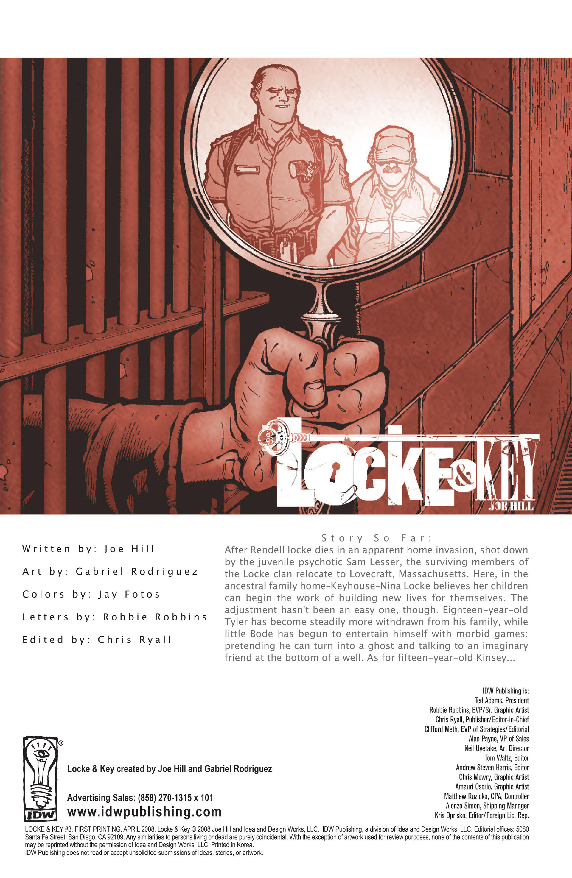 Locke & Key (2008) issue 3 - Page 3