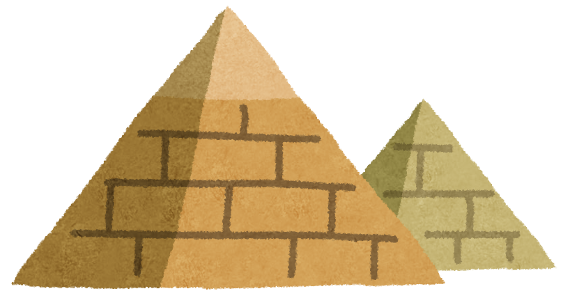 ピラミッドのイラスト かわいいフリー素材集 いらすとや