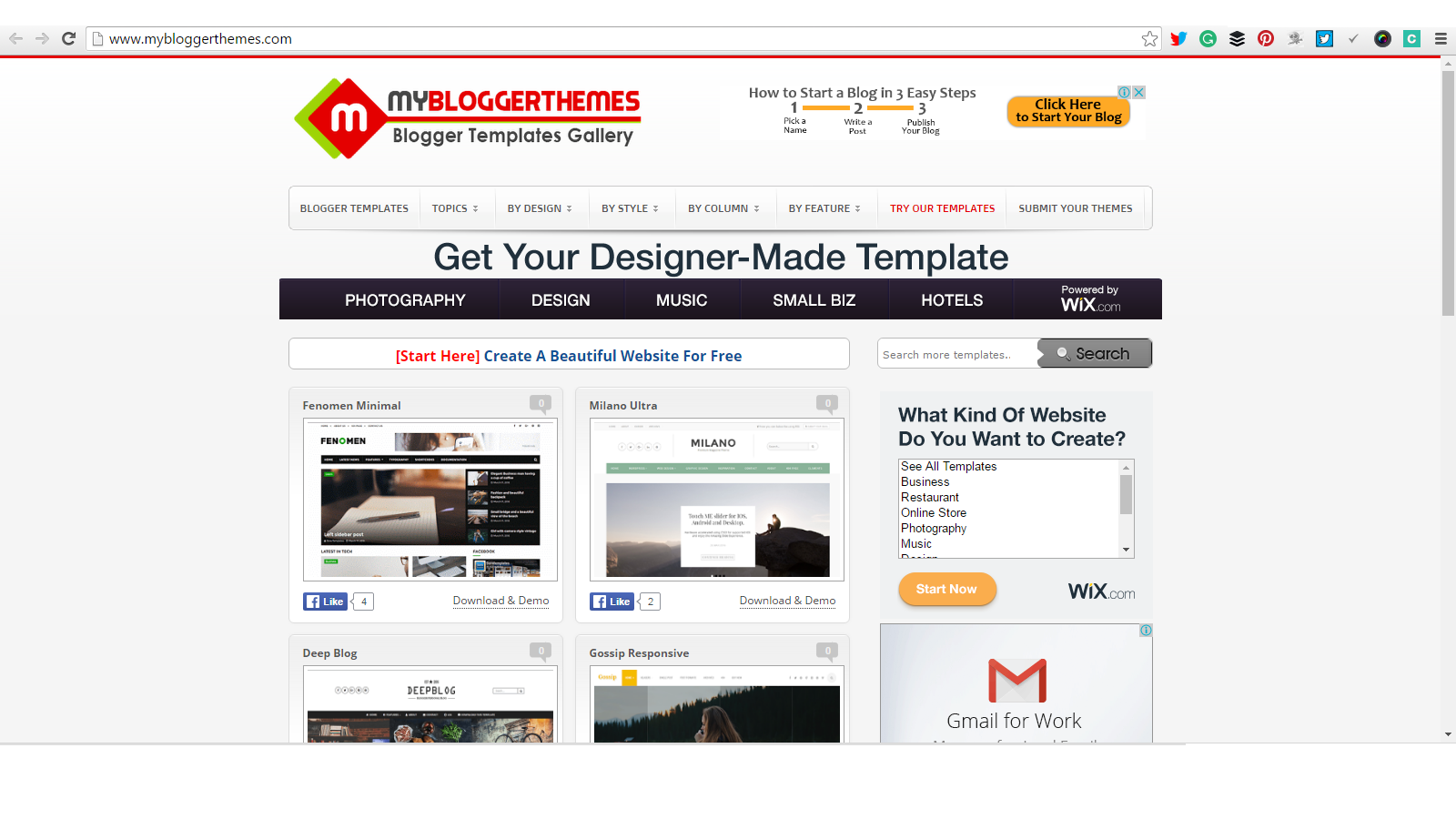 Top 10 Websites To Download Free Blogger Templates