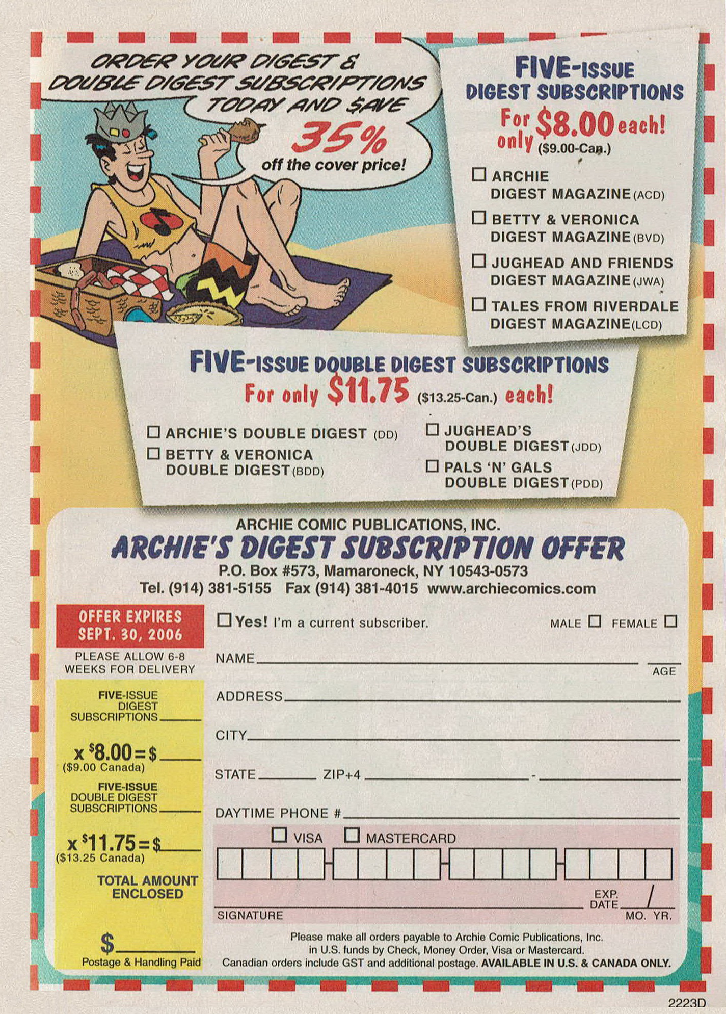 Read online Archie's Pals 'n' Gals Double Digest Magazine comic -  Issue #105 - 187