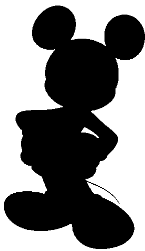 mickey mouse silhouette clip art free - photo #16