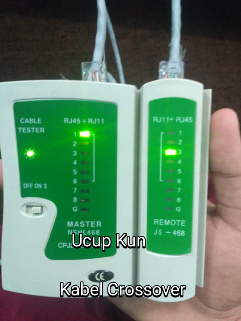 Urutan Lampu LAN Tester Pada Kabel Stright dan Cross - Cak Edukasi