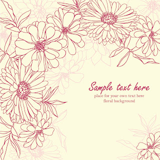 菊の花びらを線画で描いた背景 Fine line art chrysanthemum petals background イラスト素材