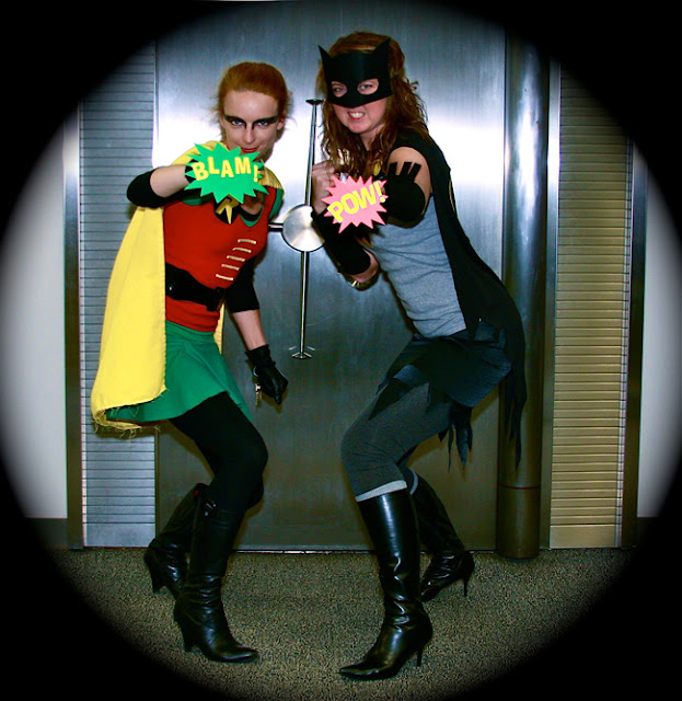 Batman and Robin 1960s DIY costumes handmade