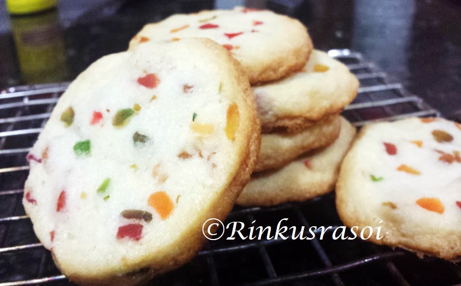 Rinkusrasoi Tutti fruity cookie ( mixed candied fruit cookie)