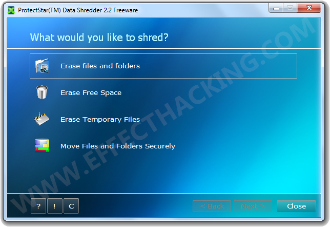ProtectStar Data Shredder Screenshot