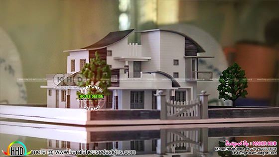3D Printed house side elevation