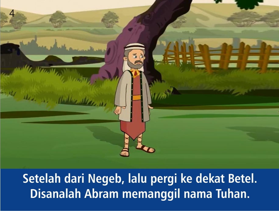 Komik Alkitab Anak Abram dan Lot Berpisah