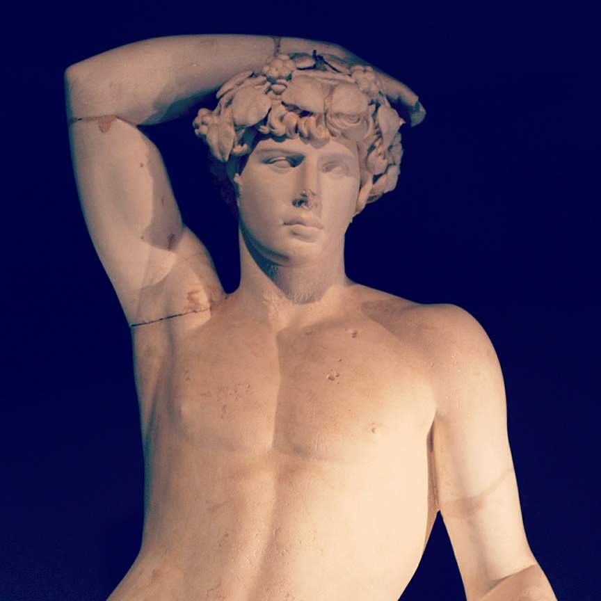 ANTINOUS THE GAY GOD THIS STUNNING ANTINOUS SCULPTURE WAS BRIGHTLY