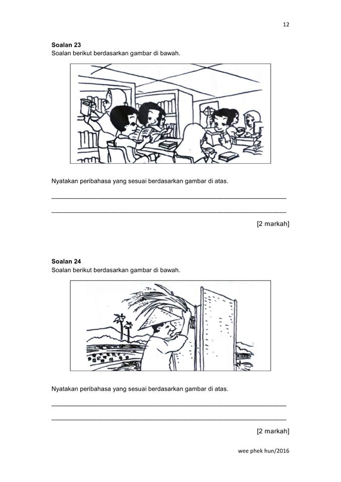 Latihan Peribahasa Melayu Berdasarkan Gambar JUSTYOU
