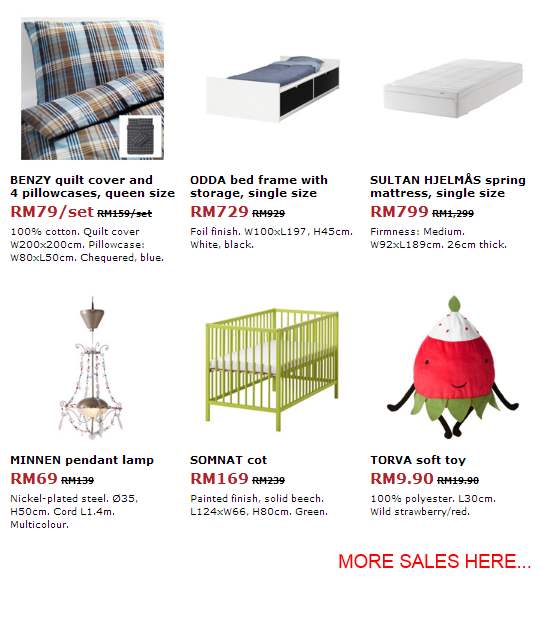 Dramatic savings, now on at the IKEA Sale Sales nonstop