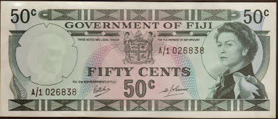 Fiji 50 Cents 1968 P# 58