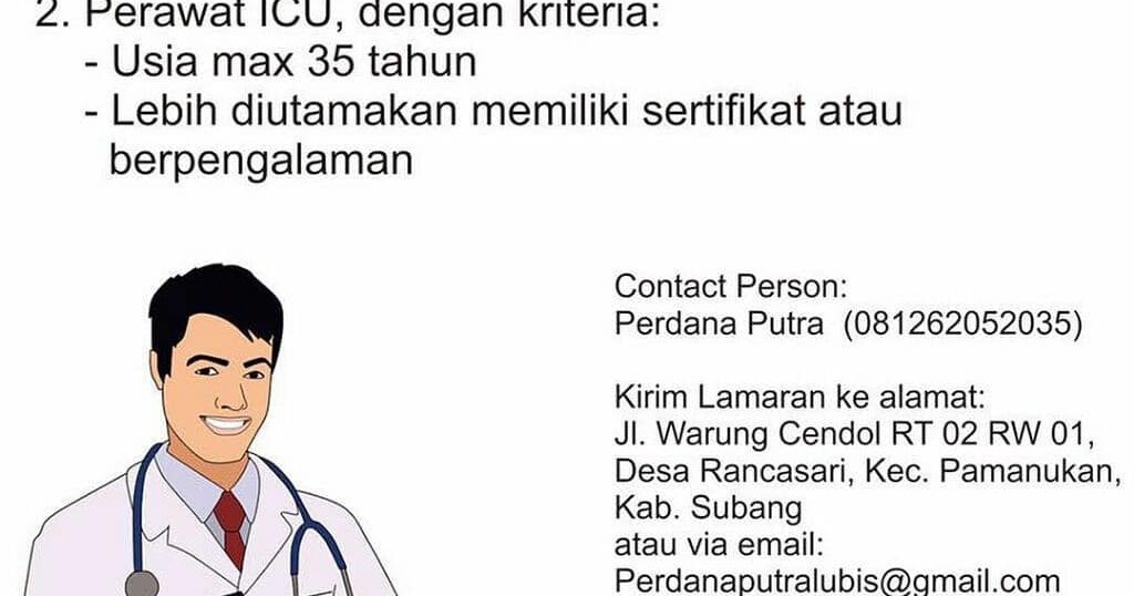 Loker Perawat 2018 : Rumah Sakit Karisma Pamanukan (Subang)