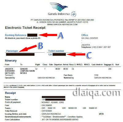 tiket elektronik (e-ticket)