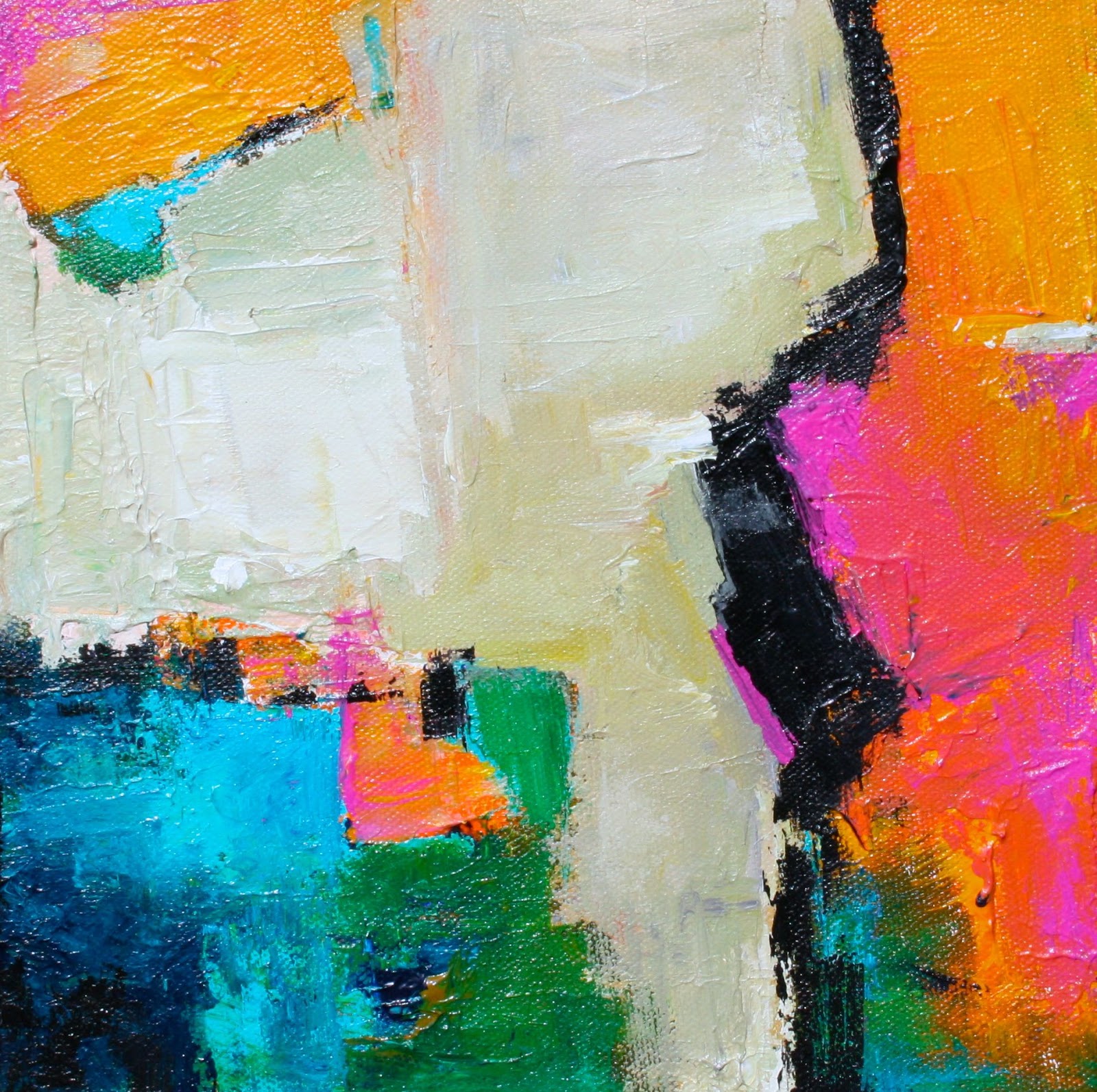 Elizabeth Chapman Art Abstract 'mini' painting, ORIGINAL Contemporary