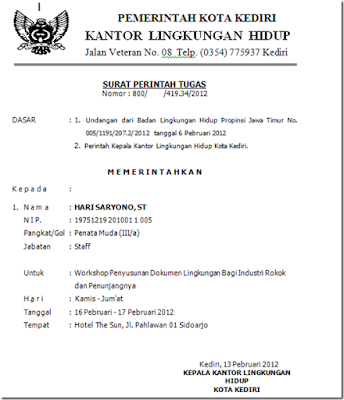 Contoh Surat Tugas Pns contoh surat tugas dinas yang baik dan benar silop Contoh Surat Tugas Pns contoh surat tugas dinas yang baik dan benar silop