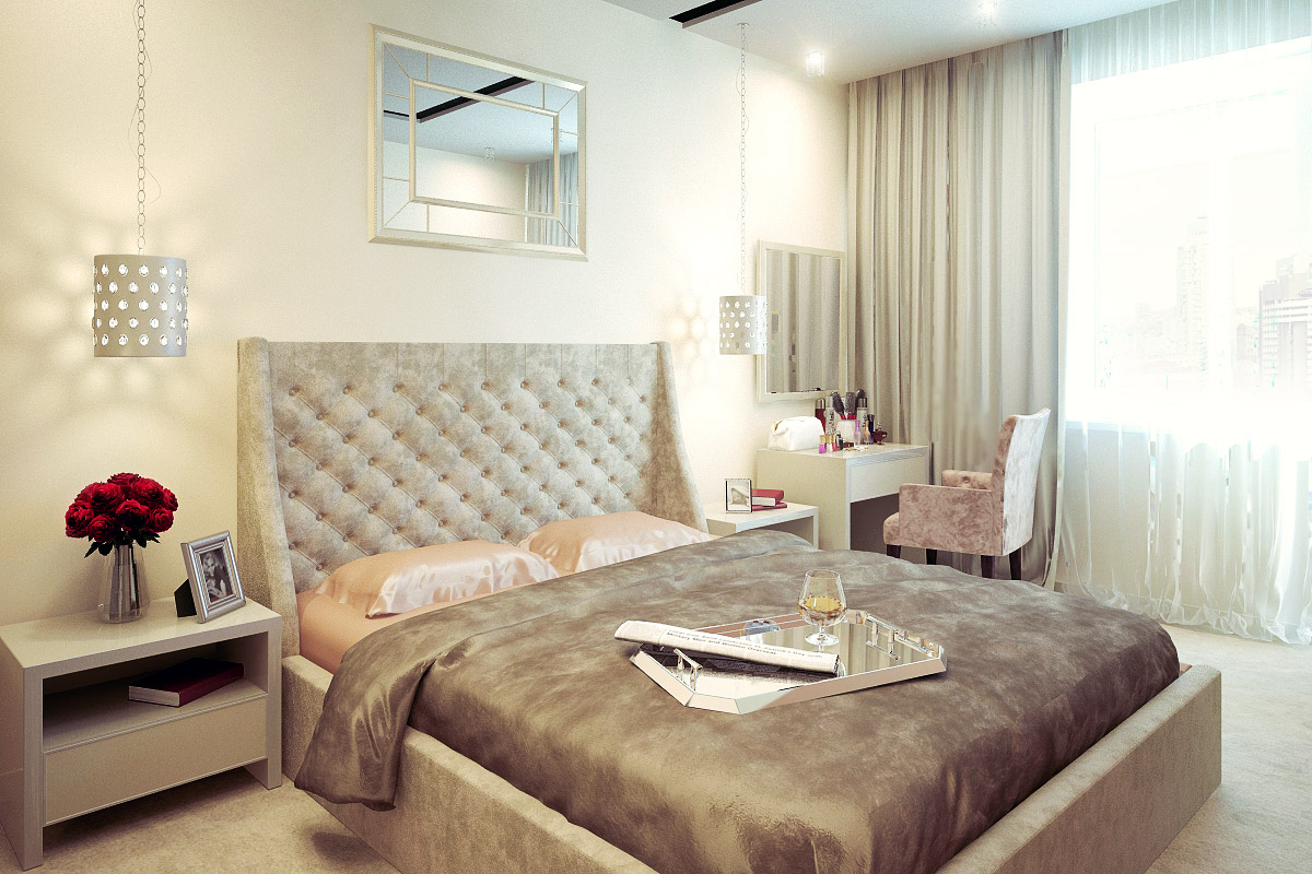 Блог о дизайне интерьера: Уютная светлая спальня