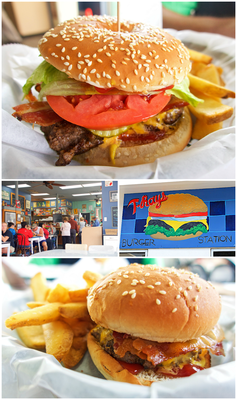 T-Ray's Burger Station in Fernandina Beach - fabulous homemade burgers and fries. Located in an old gas station. Open for breakfast and lunch.