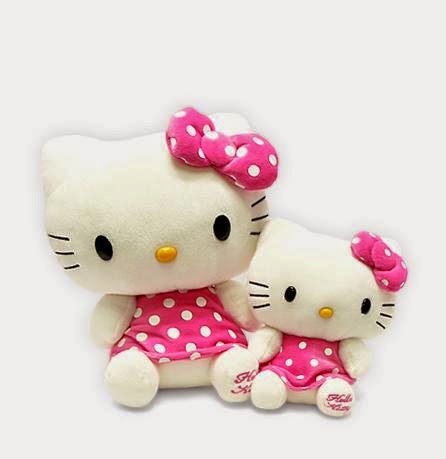 JinsDolls: Hello Kitty Doll Character Dot Onepiece Teddy Rag Doll 20Cm ...