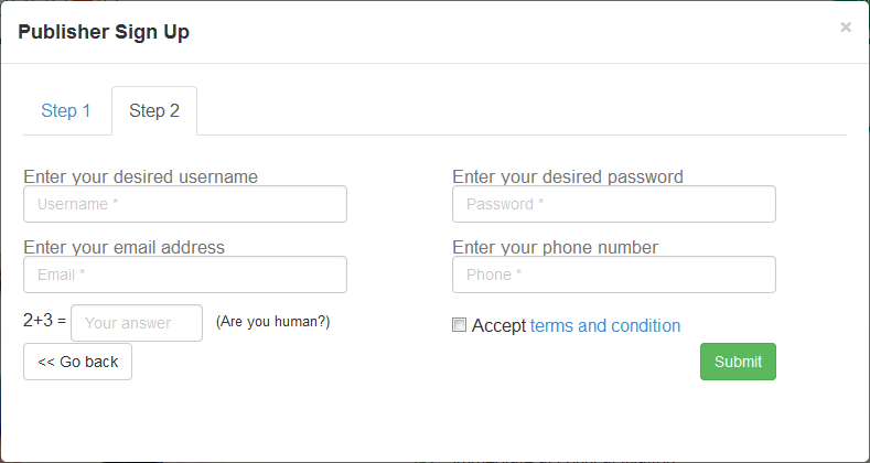 Enter a username. Enter your username. Enter email. Step 1 enter your email. Step 1 enter your email email.
