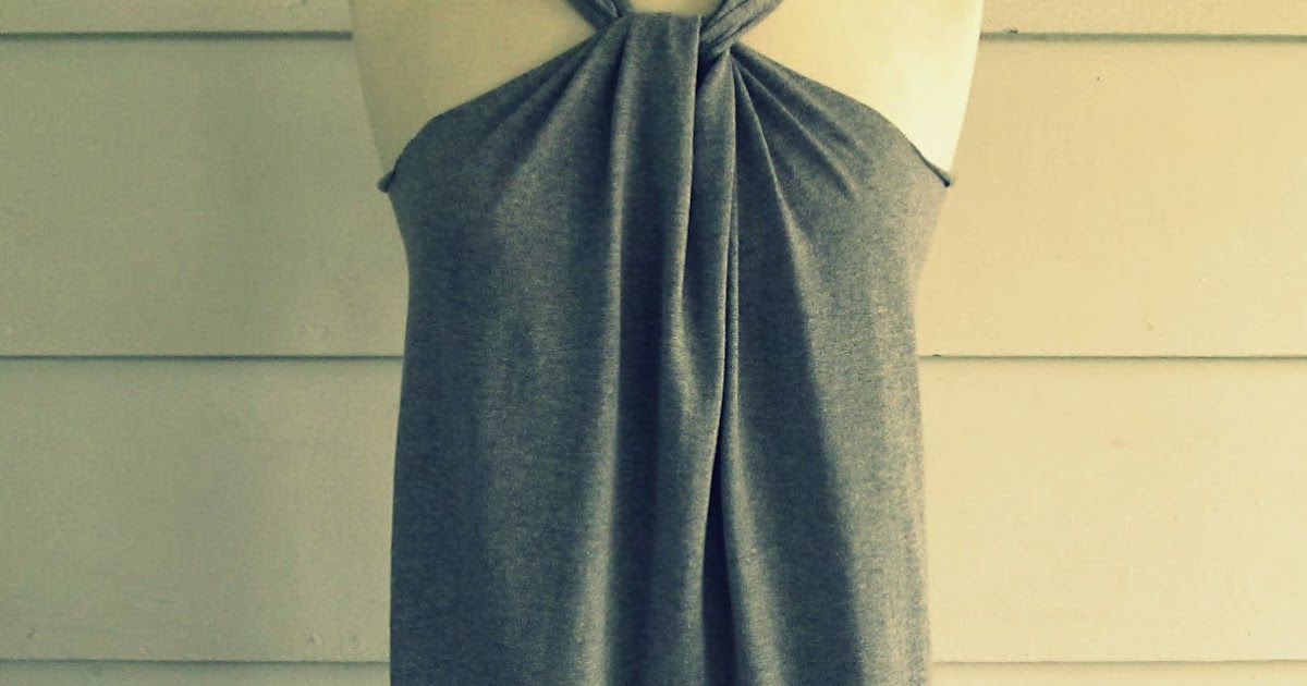 WobiSobi: No Sew, Tee-Shirt Halter #3, DIY